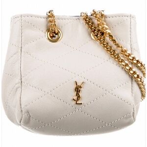 Saint Laurent Quilted Baby Bucket Bag